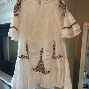 White embroidered dress